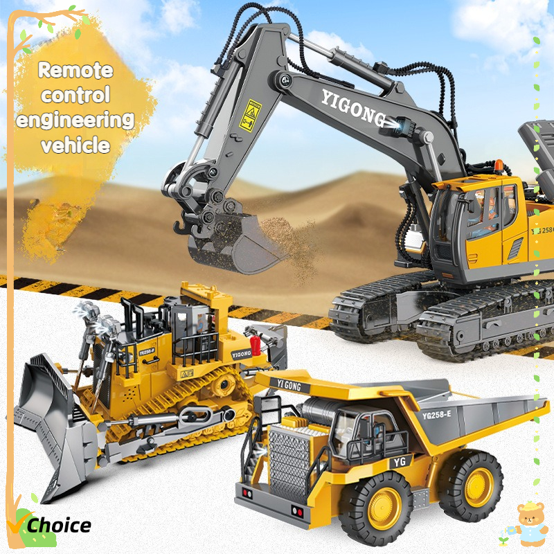 Rc Excavator Hydraulic - Excavator Dump Trucks 2.4G High Tech