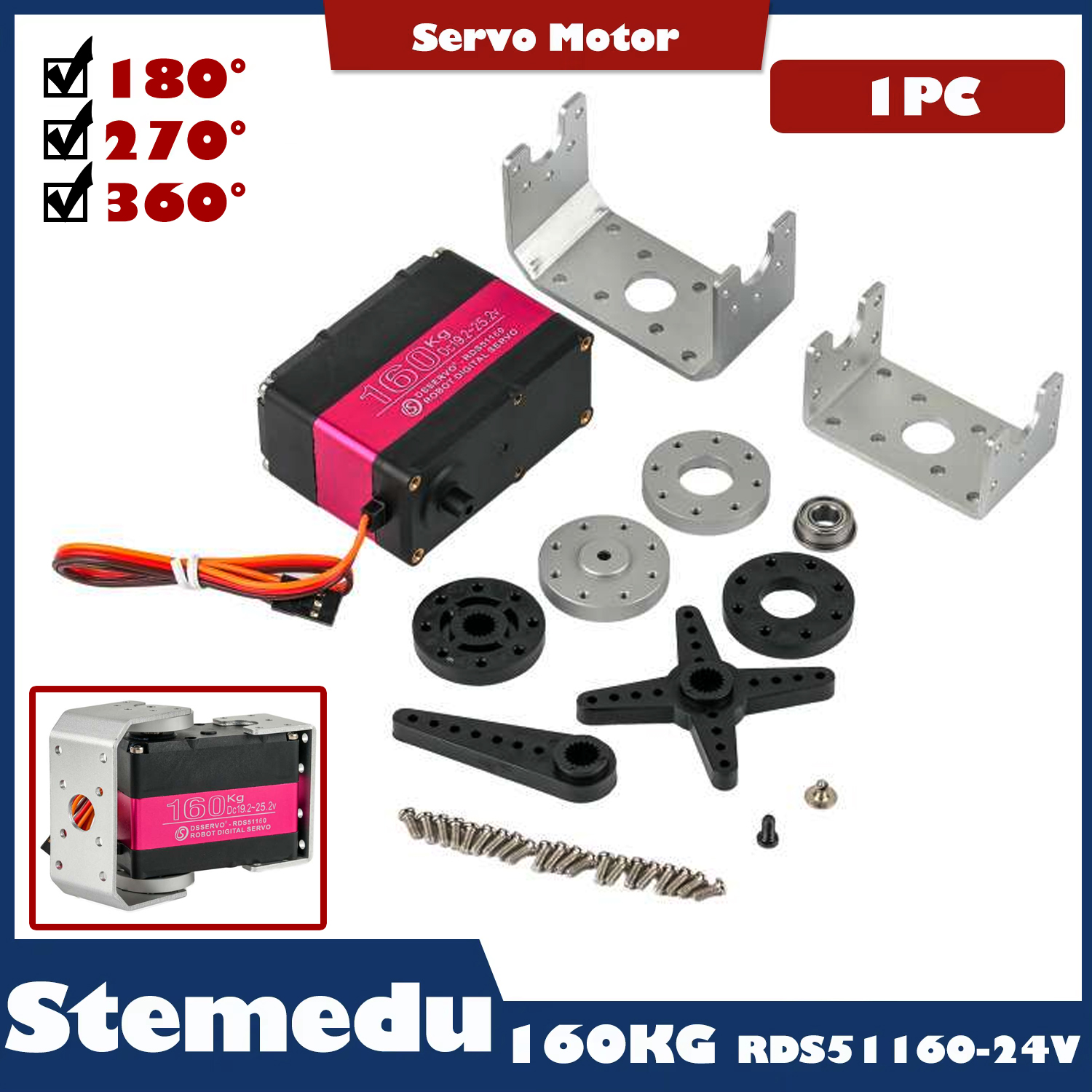 Rc Hobby Tools - Large Servo 160Kg 24V RC Digital