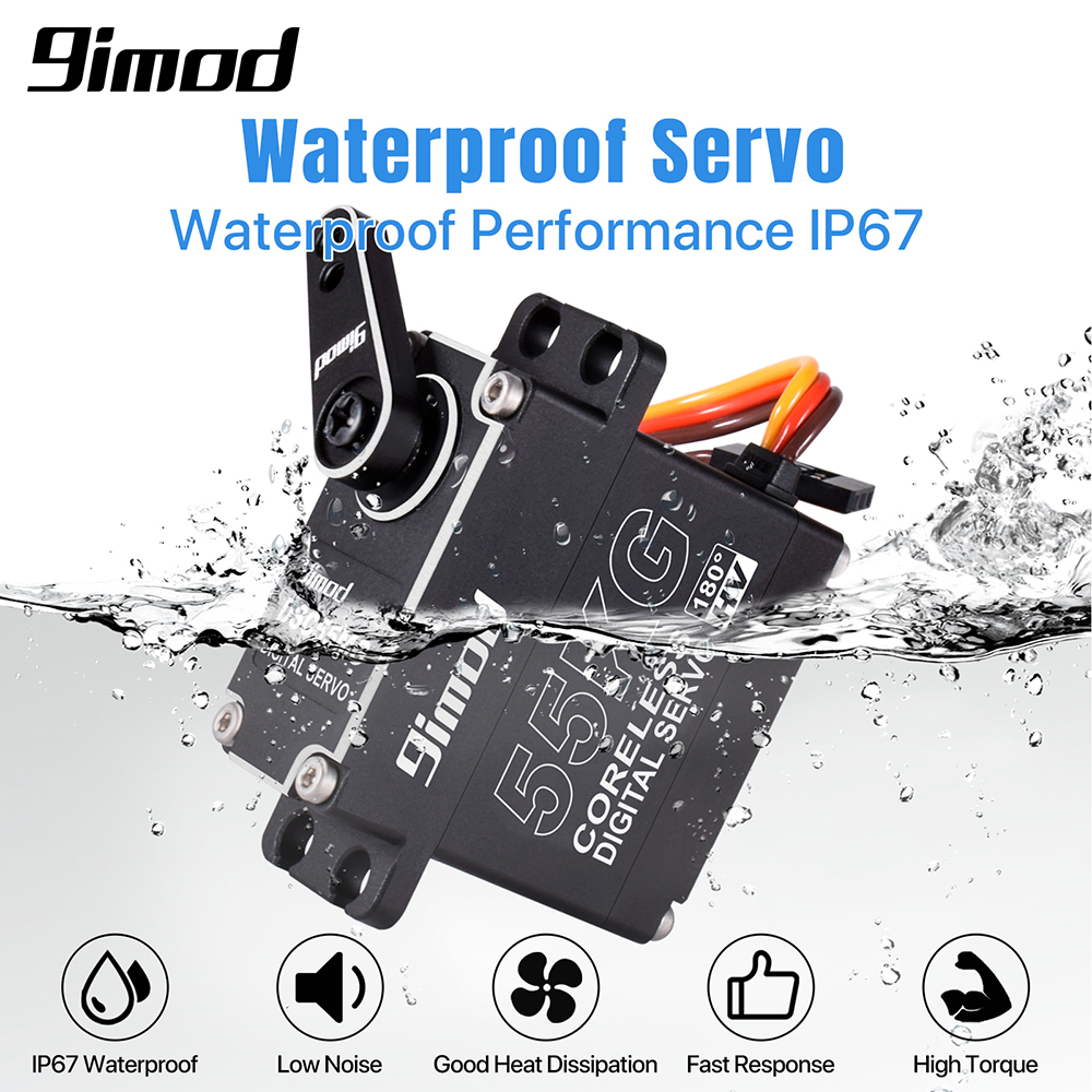 Rc Hobby Tools - 9imod 55kg Waterproof Servo IP67 180/270