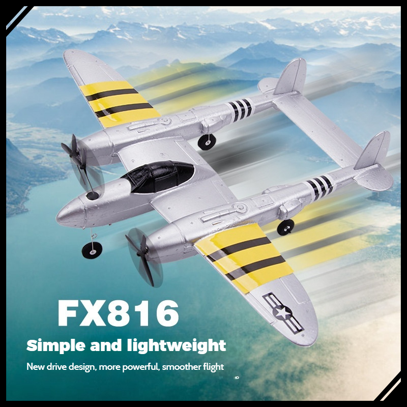 FX816 RC Airplane P38 Fighter  - Rc Glider Foam Wing recension och pris
