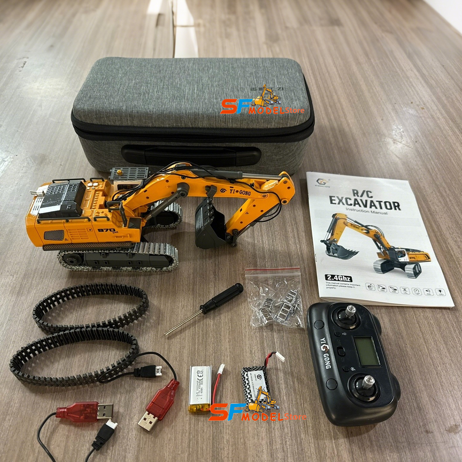 Mini Excavator 1/50 970 Electr - Rc Excavator Hydraulic recension och pris