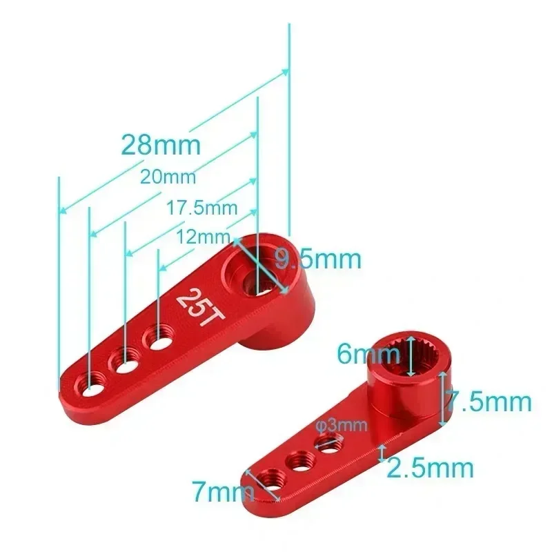 NEEBRC 25T Metal Servo Arm 3 H - Rc Hobby Products recension och pris