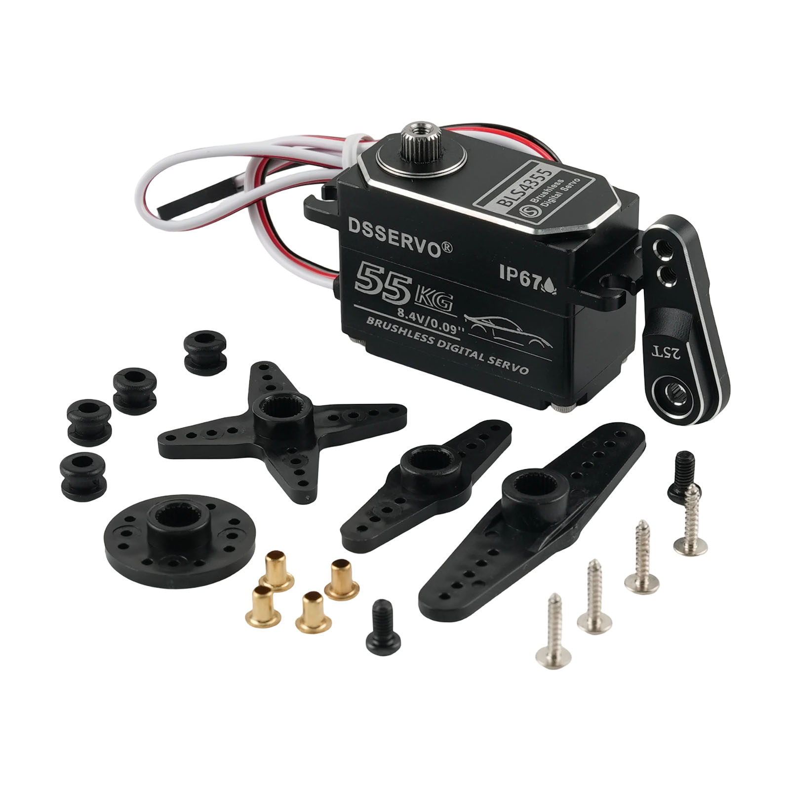 Dsservo BLS4355 55KG Low-profi - Rc Hobby Products recension och pris