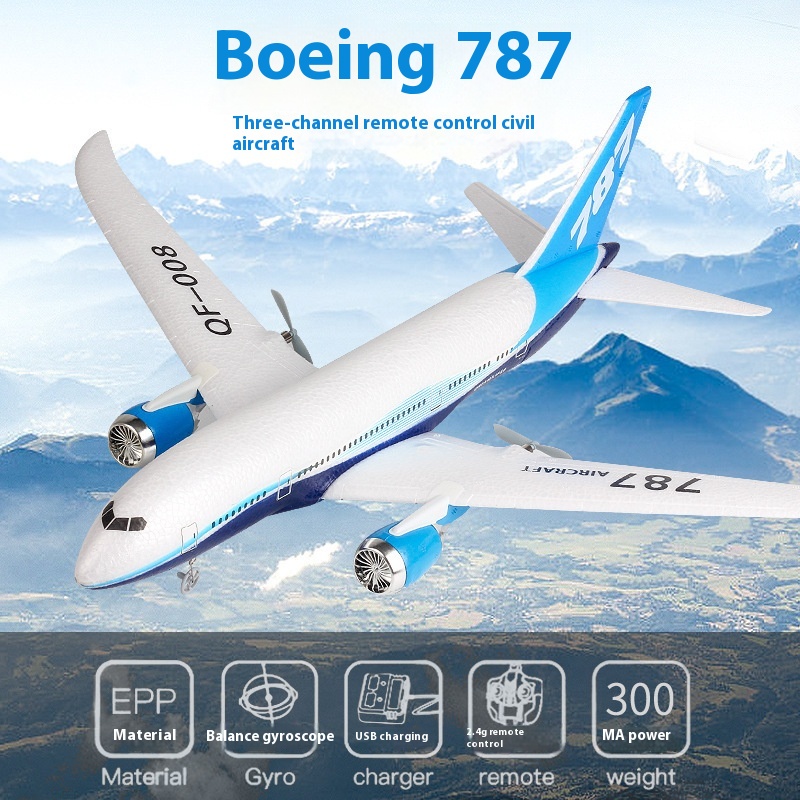 Qf008 RC Plane 787 Three Chann - Rc Glider Foam Wing recension och pris