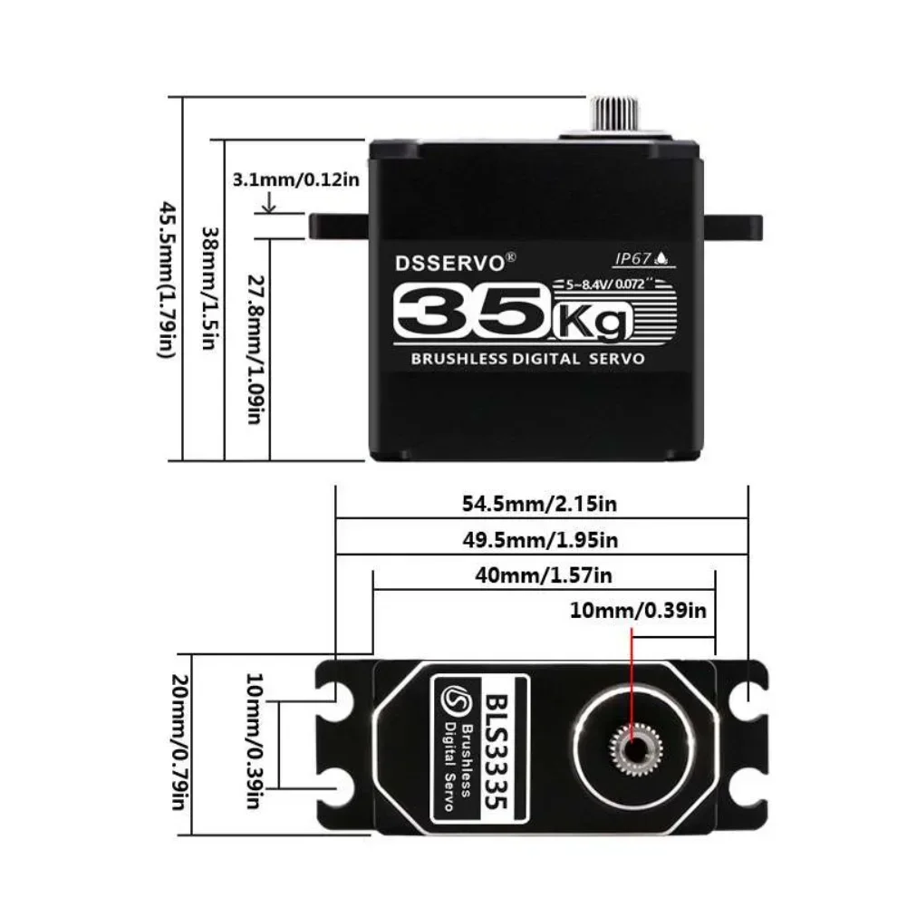35KG BLS3335 Digital Servo Mot - Rc Hobby Tools recension och pris
