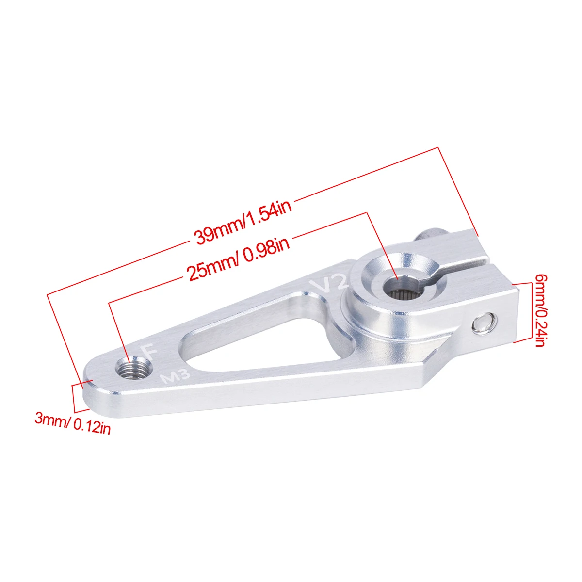 39mm M3 7075 Aluminum 25T Serv - Rc Hobby Products recension och pris