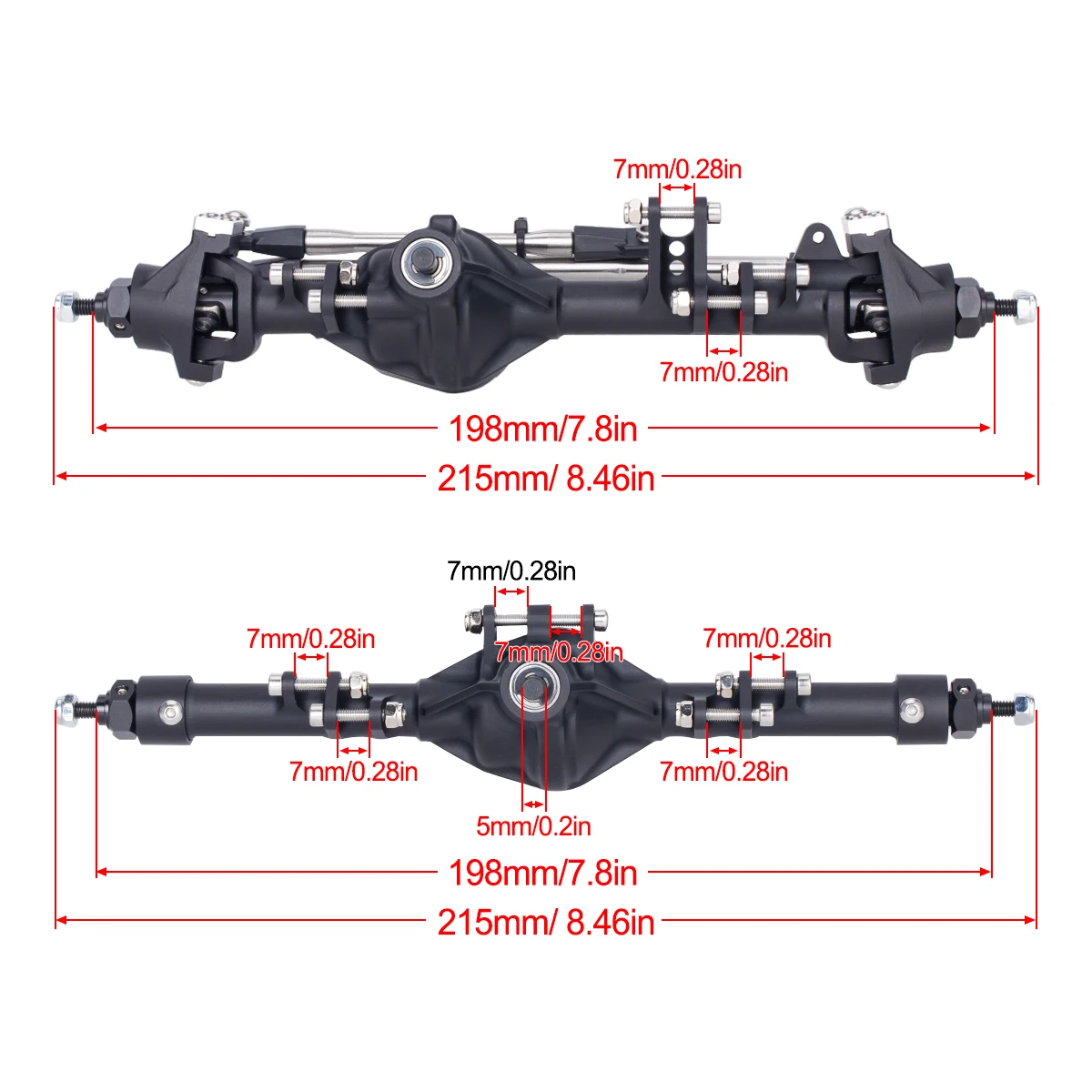 CNC Aluminum Axle Alloy Front  - Rc Hobby Products recension och pris